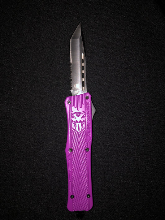 CobraTec Medium CTK-1 Purple Tanto Serrated